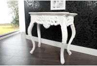 Console classique 85 cm coloris blanc