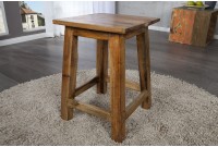 Tabouret design de 45cm en bois massif recyclé