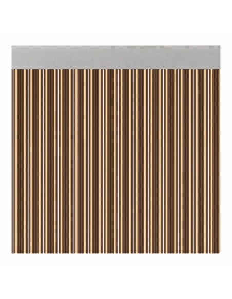 Rideau Acudam Ferrara Portes Marron Ivoire Opaque Extérieur PVC Aluminium 90 x 210 cm