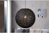 Lampe suspendue 35 cm de design "COCOON" coloris noir