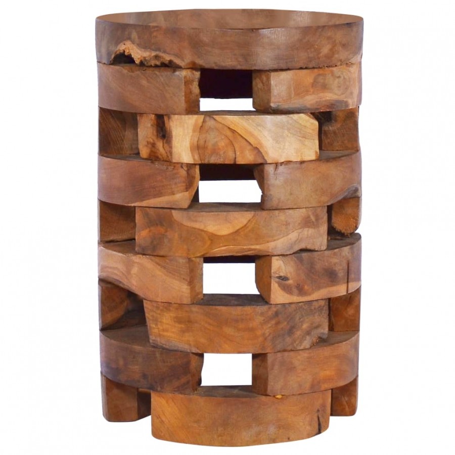 Table de chevet 30x30x45 cm Bois de teck massif