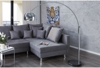 Lampadaire extensible de 175 à 205cm  argenté