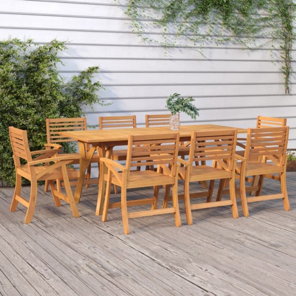 Table de jardin 200x90x75 cm Bois d'acacia solide