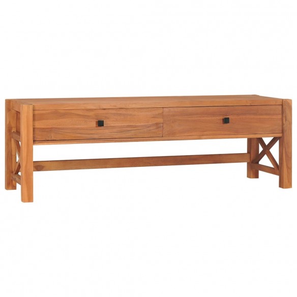 Meuble TV avec tiroirs 120x40x45 cm bois de teck solide