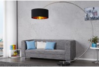 Lampadaire de 180cm extensible en arc  noir et or