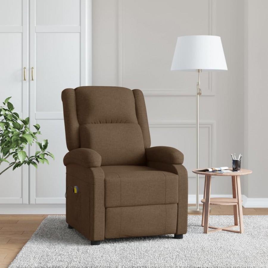 Fauteuil de massage Marron Tissu