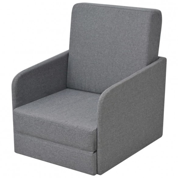 Fauteuil convertible Gris clair Tissu