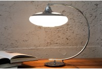 lampe de 45cm en arc chromé