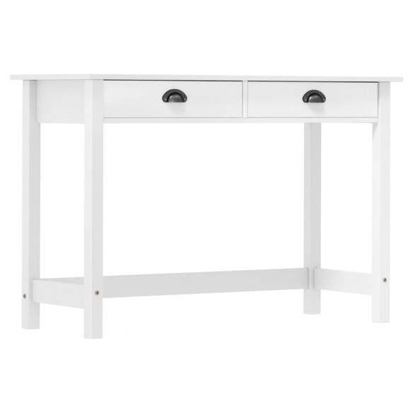 Table console Hill avec 2 tiroirs 110x45x74 cm Bois pin massif