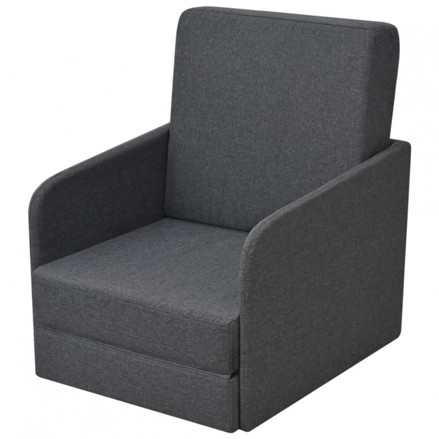 Fauteuil convertible Gris foncé Tissu