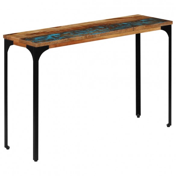 Table console 120 x 35 x 76 cm Bois de récupération massif