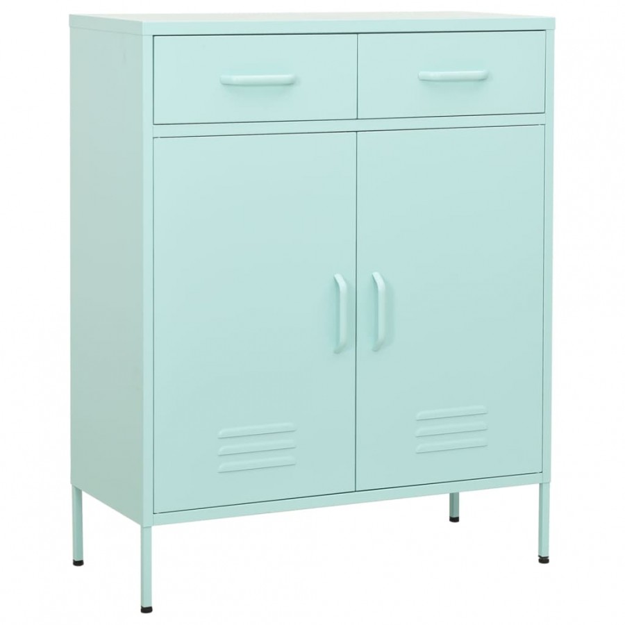 Armoire de rangement Vert menthe 80x35x101,5 cm Acier