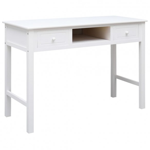 Buffet Blanc 108x45x76 cm Bois de Paulownia massif