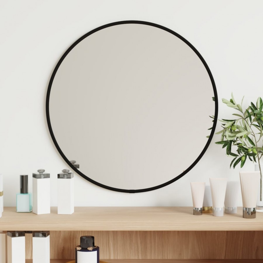 Miroir mural Noir Ø 40 cm Rond