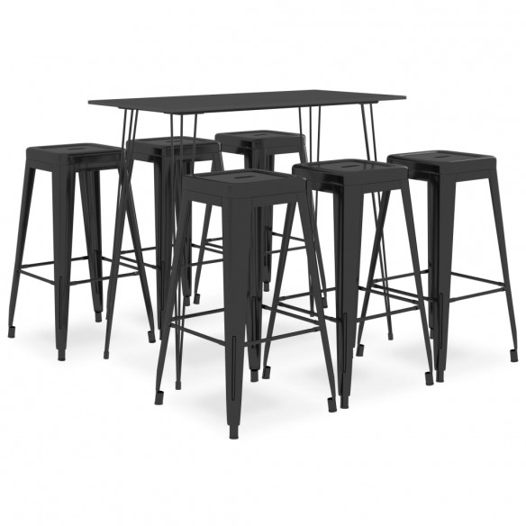 Ensemble de bar 7 pcs Noir