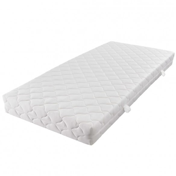 Matelas avec housse lavable 200 x 180 x 17 cm