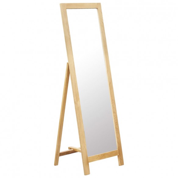 Miroir sur pied 48x46,5x150 cm Bois de chêne solide