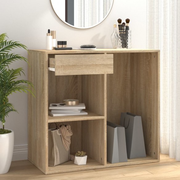 Armoire cosmétique Chêne sonoma 80x40x75 cm Bois d'ingénierie