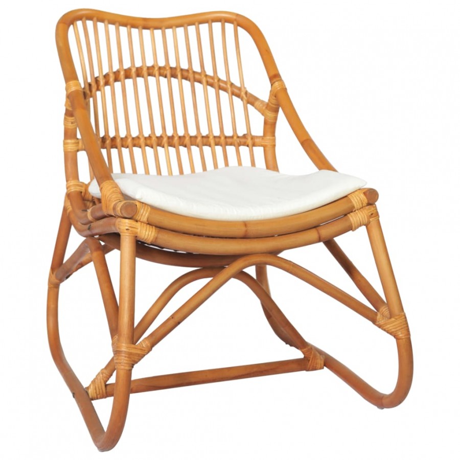 Chaise en rotin Marron clair Lin