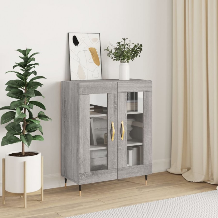 Buffet sonoma gris 69,5x34x90 cm bois d'ingénierie