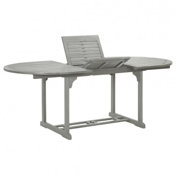 Table de jardin Gris 200x100x75 cm Bois d'acacia massif