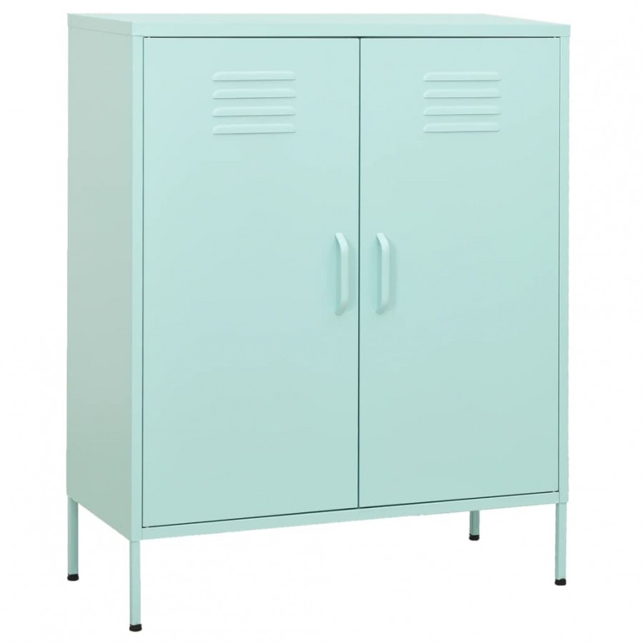 Armoire de rangement Vert menthe 80x35x101,5 cm Acier