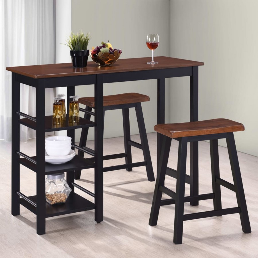 Assortiment de bar 3 pcs MDF Noir