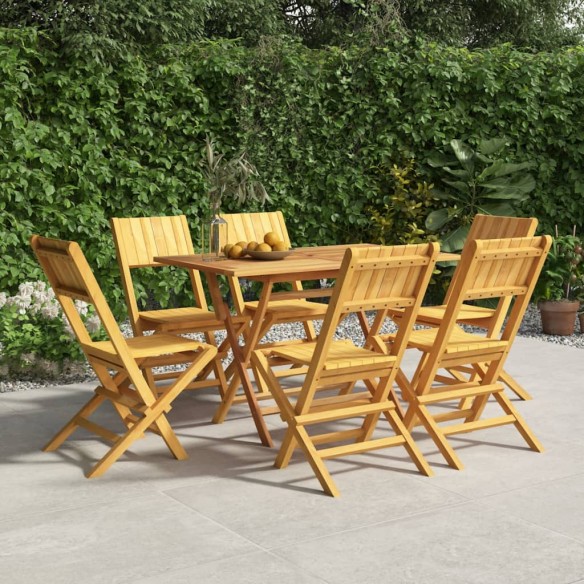 Chaises de jardin pliantes 6 pcs 47x61x90 cm bois massif teck