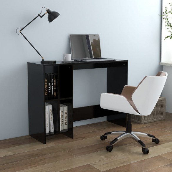 Bureau d'ordinateur portable Noir 102,5x35x75 cm Aggloméré