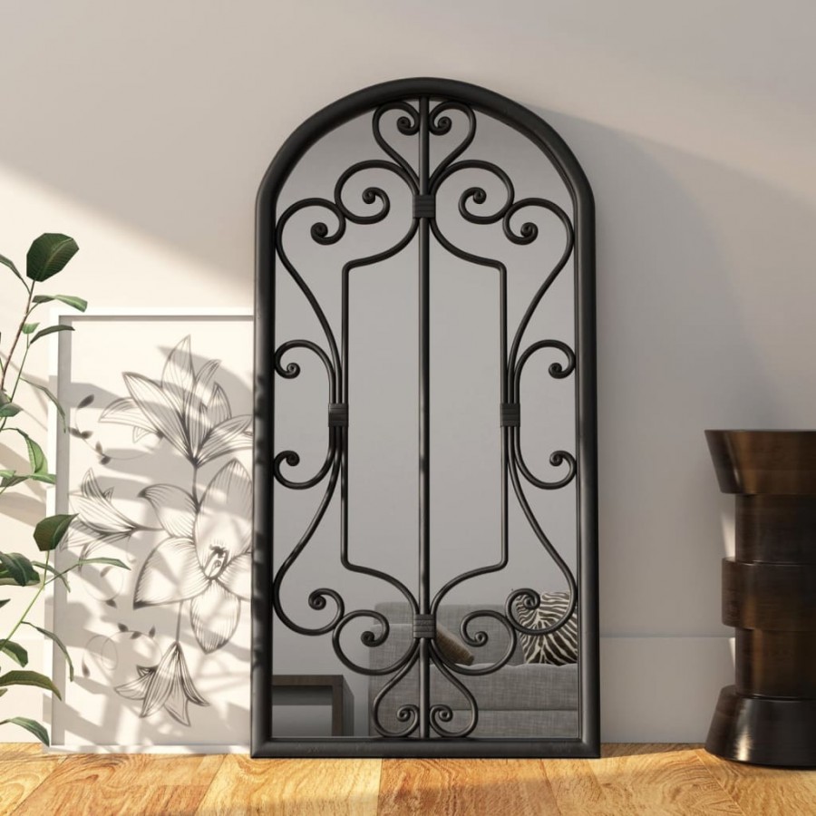 Miroir Noir 70x30 cm Fer pour utilisation à l'intérieur