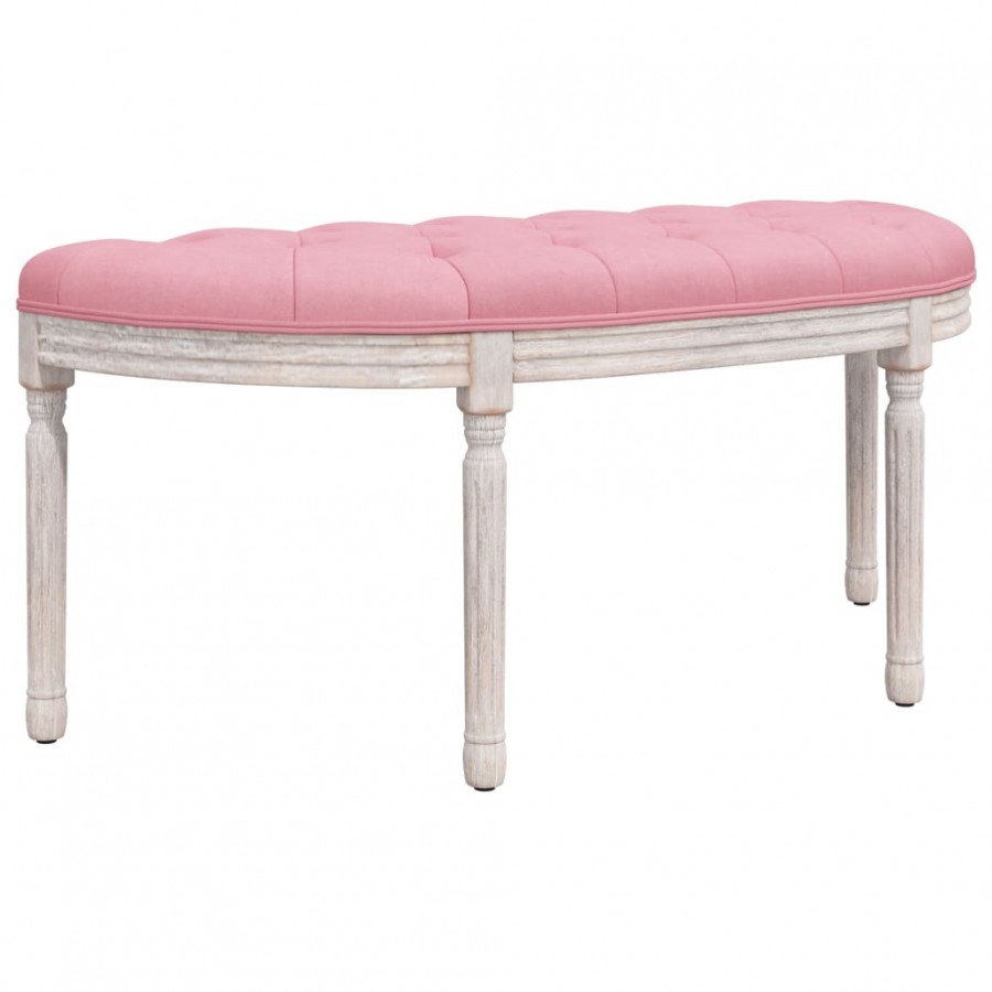 Banc Rose 110,5x45x49 cm Velours