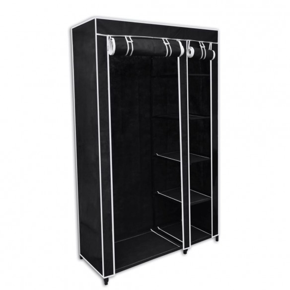 Garde-robe pliable Noir 110 x 45 x 175 cm