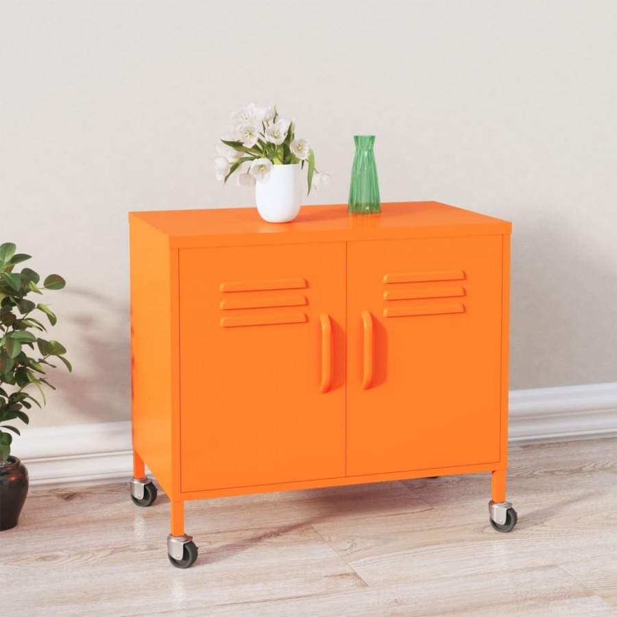 Armoire de rangement Orange 60x35x56 cm Acier