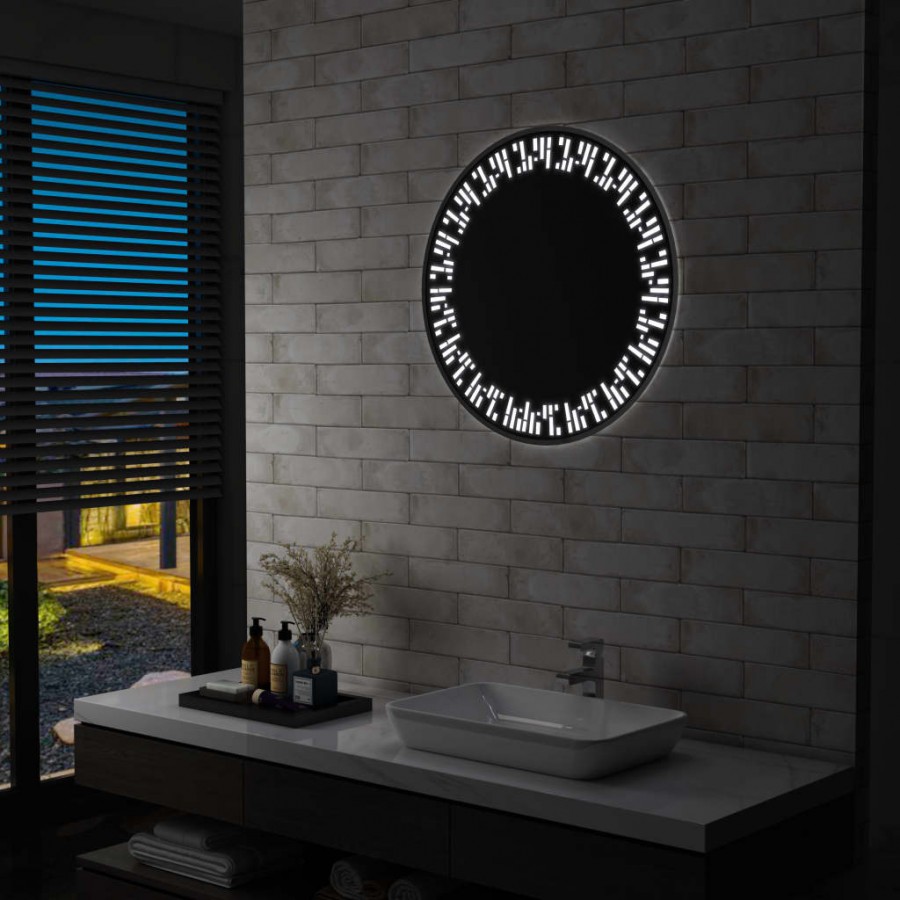 Miroir à LED pour salle de bain 70 cm