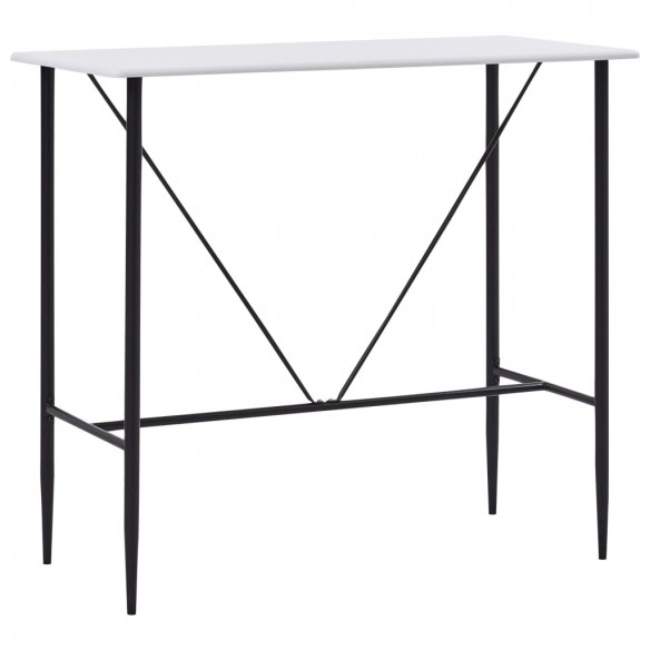 Table de bar Blanc 120 x 60 x 110 cm MDF