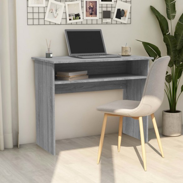 Bureau Sonoma gris 90x50x74 cm Bois d'ingénierie