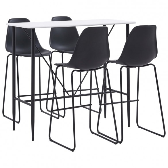 Ensemble de bar 5 pcs Plastique Noir