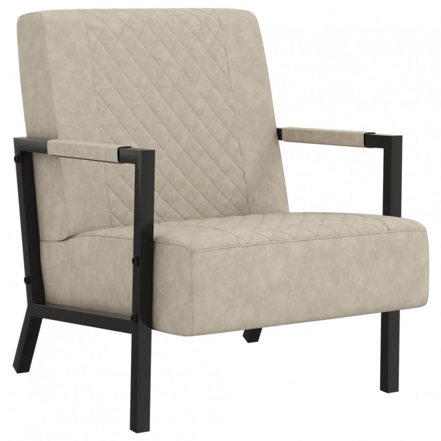 Fauteuil Gris clair Similicuir