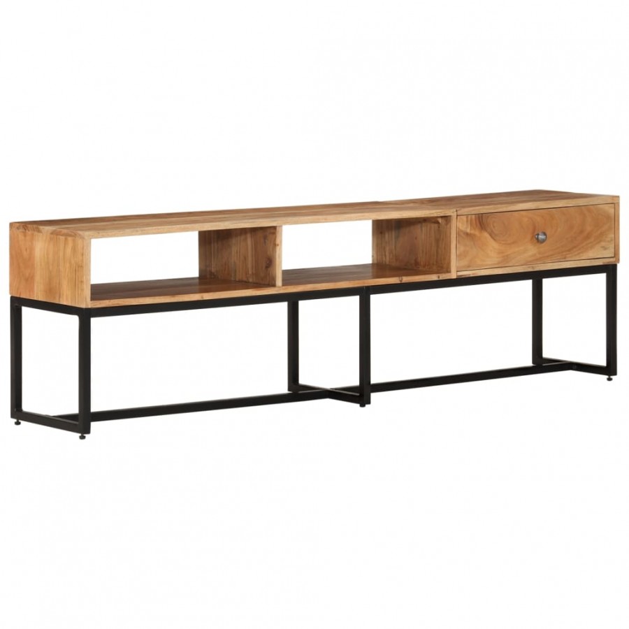 Meuble TV 160x30x45 cm Bois d'acacia massif