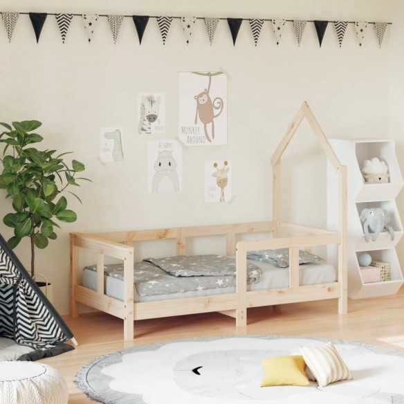 Cadre de lit pour enfant 70x140 cm bois de pin massif