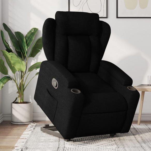 Fauteuil inclinable noir tissu