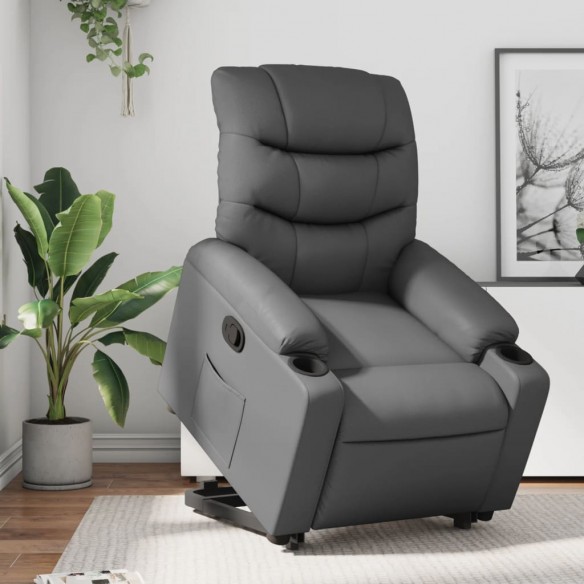 Fauteuil inclinable Gris Similicuir