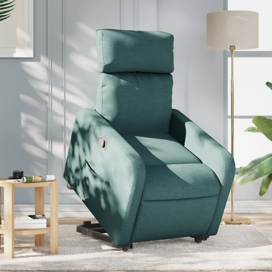 Fauteuil inclinable vert foncé tissu