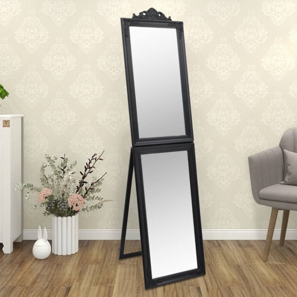 Miroir sur pied Noir 45x180 cm