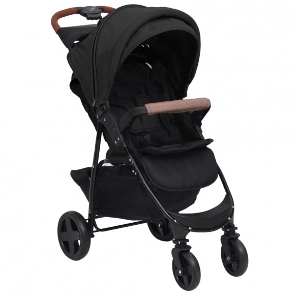 Poussette pour bébé 2-en-1 Anthracite Acier