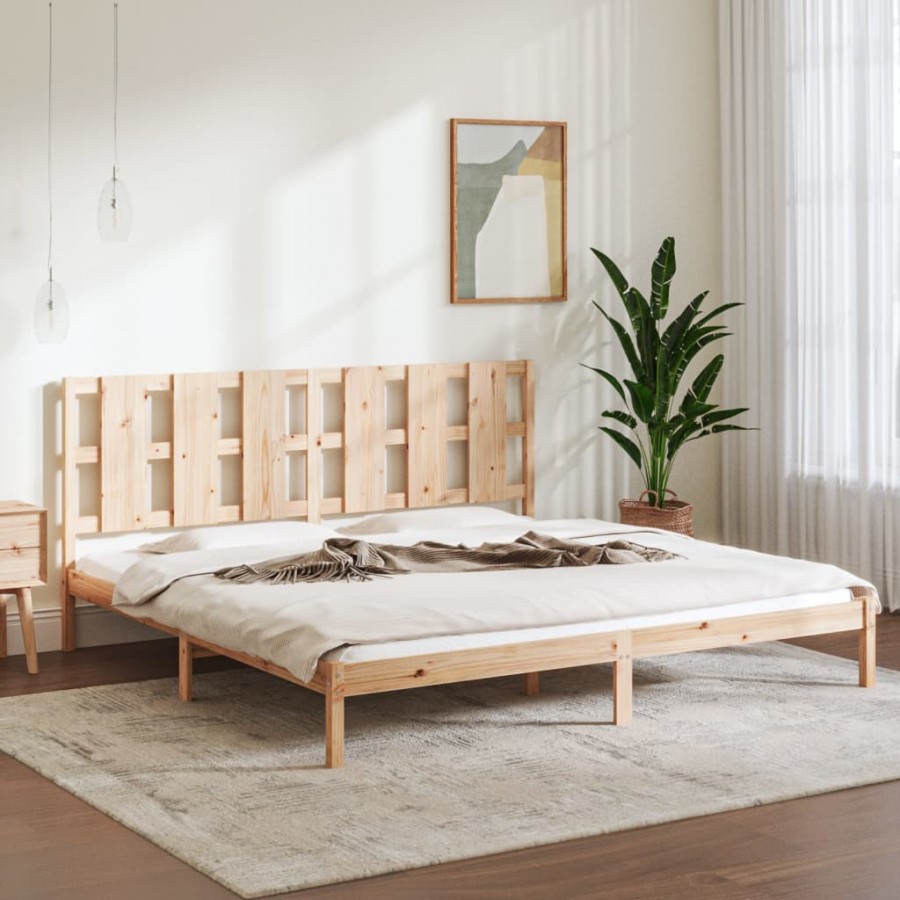 Cadre de lit bois massif 180x200 cm super king