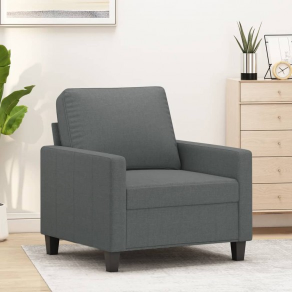 Fauteuil Gris foncé 60 cm Tissu