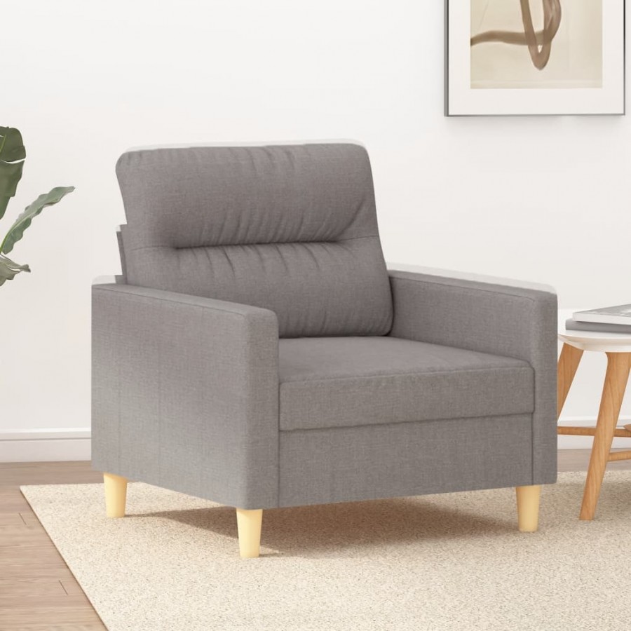 Fauteuil Taupe 60 cm Tissu