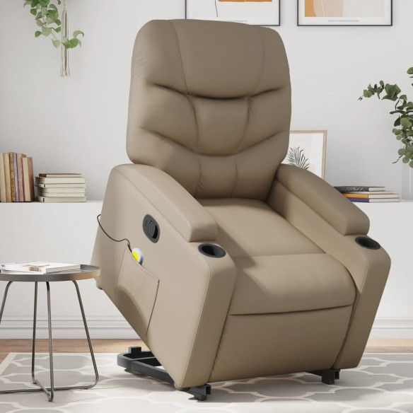 Fauteuil inclinable de massage Cappuccino Similicuir