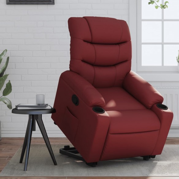 Fauteuil inclinable Rouge bordeaux Similicuir